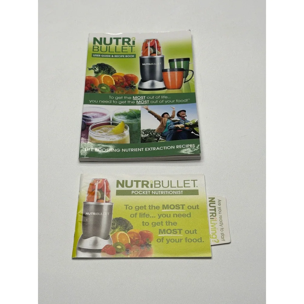 Nutribullet User Guide Recipe Book Pocket‎ Nutritionist Set